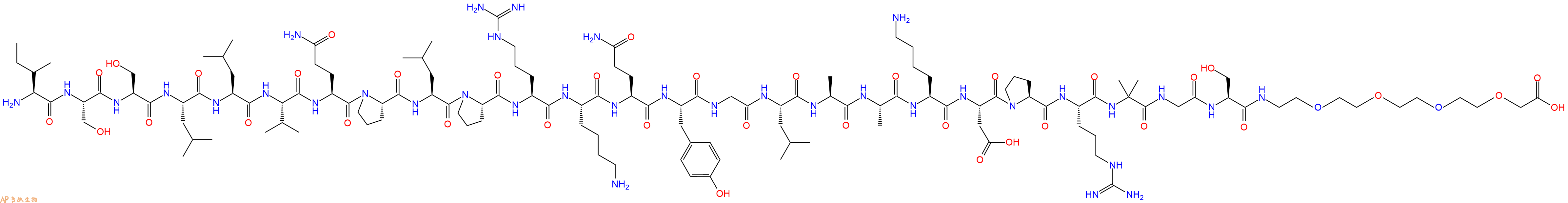 专肽生物产品Ile-Ser-Ser-Leu-Leu-Val-Gln-Pro-Leu-Pro-Arg-Lys-Gl