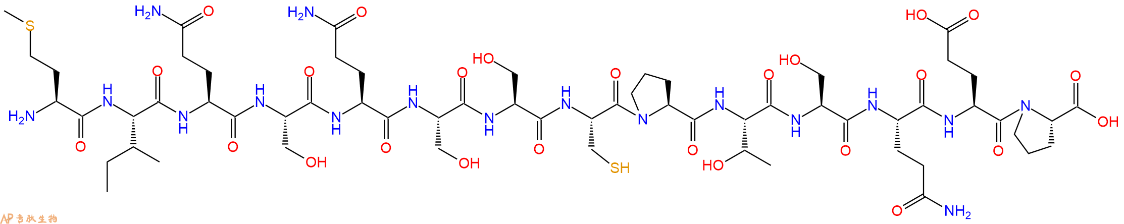 专肽生物产品H2N-Met-Ile-Gln-Ser-Gln-Ser-Ser-Cys-Pro-Thr-Ser-Gl
