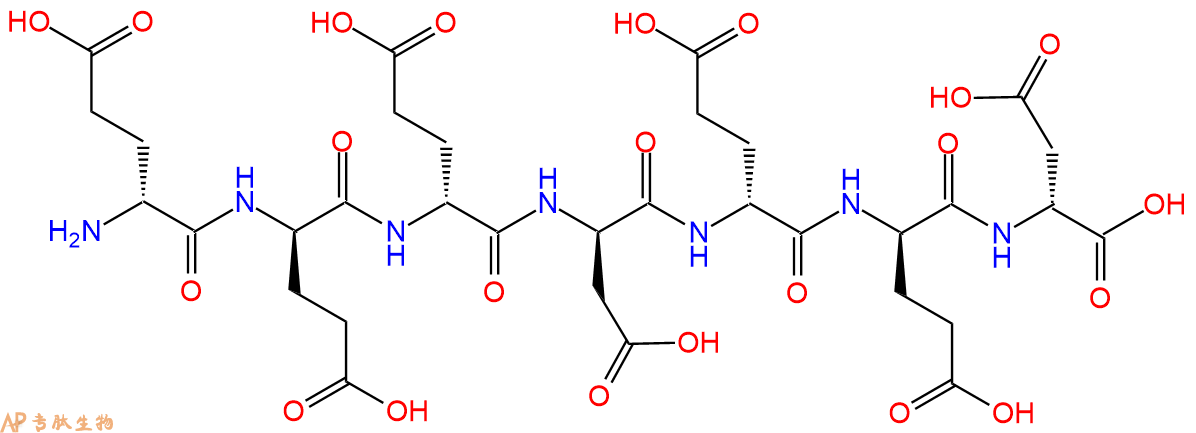 专肽生物产品H2N-DGlu-DGlu-DGlu-DAsp-DGlu-DGlu-DAsp-COOH