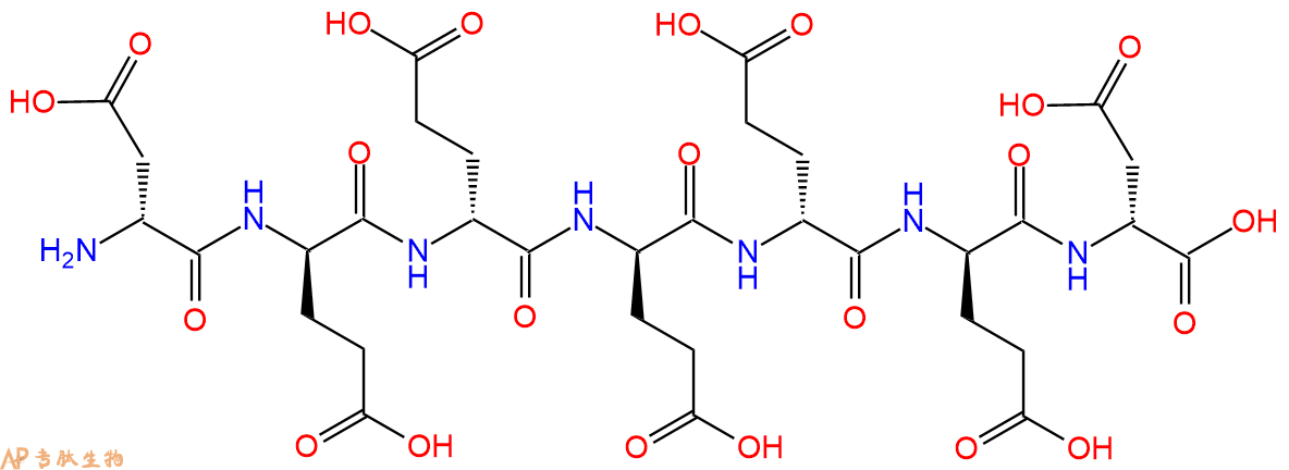 专肽生物产品H2N-DAsp-DGlu-DGlu-DGlu-DGlu-DGlu-DAsp-COOH