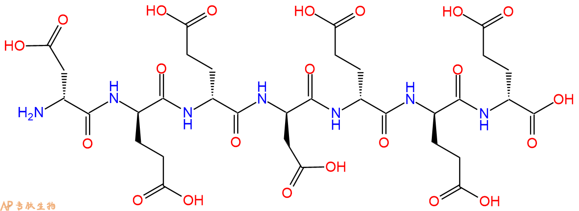 专肽生物产品H2N-DAsp-DGlu-DGlu-DAsp-DGlu-DGlu-DGlu-COOH