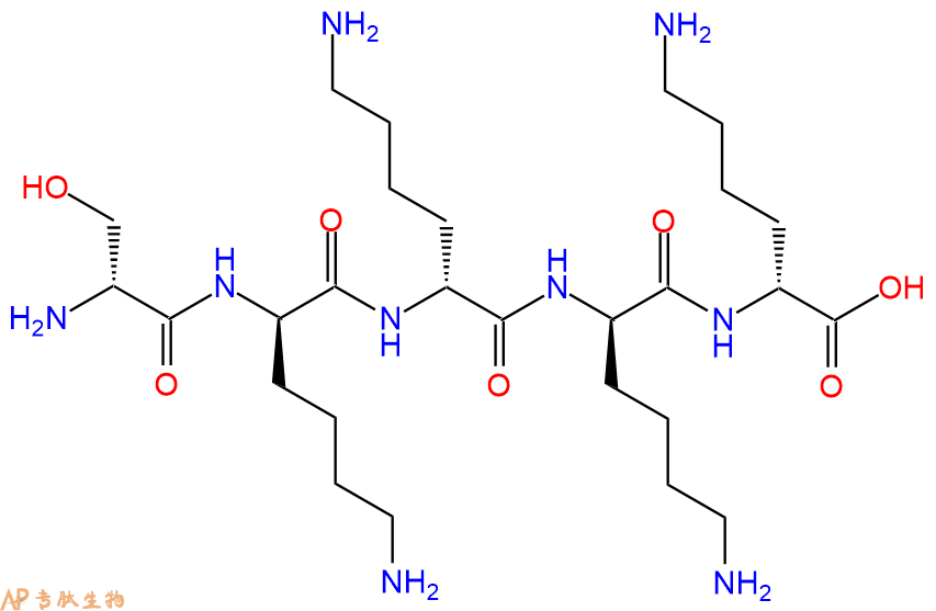 专肽生物产品H2N-DSer-DLys-DLys-DLys-DLys-COOH