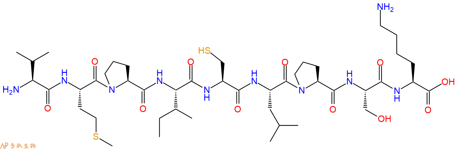 专肽生物产品H2N-Val-Met-Pro-Ile-Cys-Leu-Pro-Ser-Lys-COOH