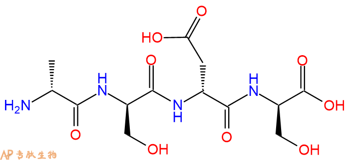专肽生物产品H2N-DAla-DSer-DAsp-DSer-COOH