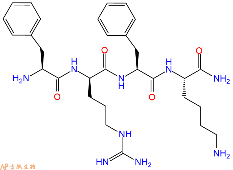 专肽生物产品线粒体靶向抗氧化剂SS-20：Phe-D-Arg-Phe-Lys-NH2（不含Dmt）