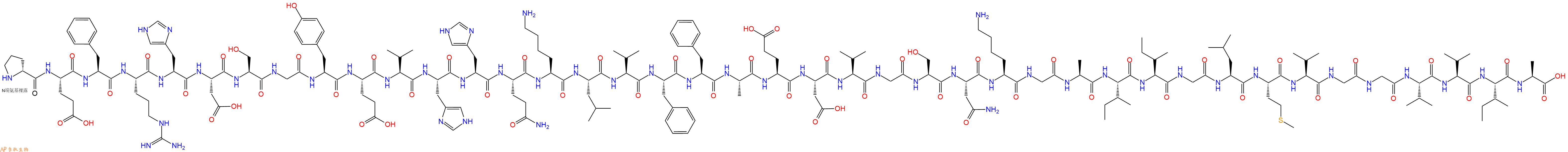 专肽生物产品H2N-DPro-Glu-Phe-Arg-His-Asp-Ser-Gly-Tyr-Glu-Val-H