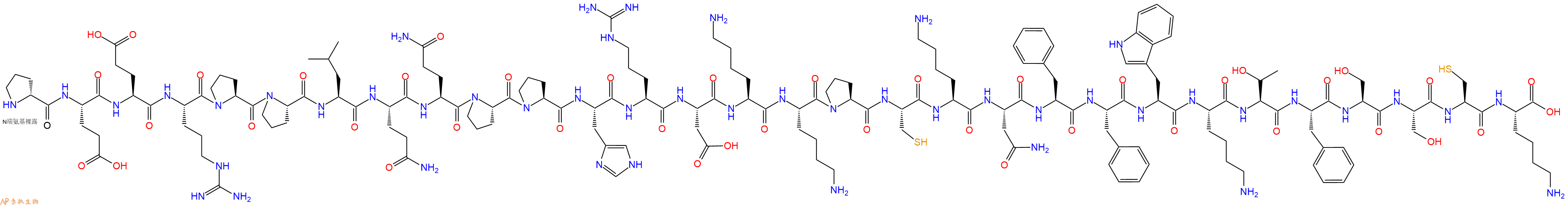 专肽生物产品H2N-DPro-Glu-Glu-Arg-Pro-Pro-Leu-Gln-Gln-Pro-Pro-H