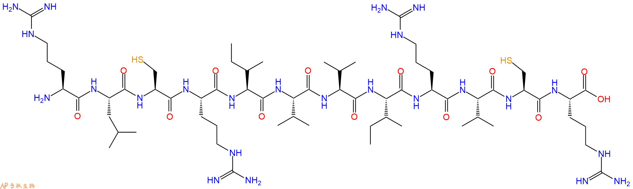 专肽生物产品H2N-Arg-Leu-Cys-Arg-Ile-Val-Val-Ile-Arg-Val-Cys-Ar