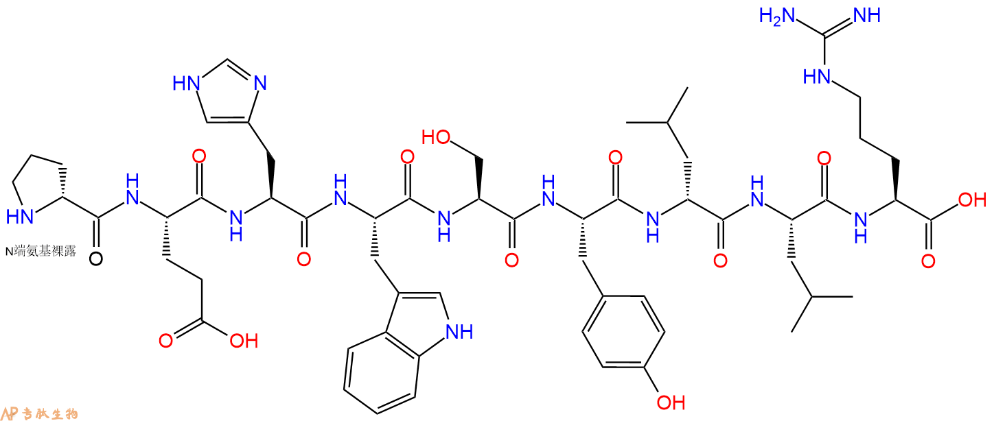 专肽生物产品H2N-DPro-Glu-His-Trp-Ser-Tyr-DLeu-Leu-Arg-COOH