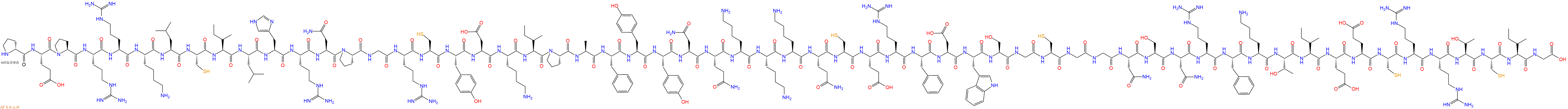 专肽生物产品H2N-DPro-Glu-Pro-Arg-Arg-Lys-Leu-Cys-Ile-Leu-His-A