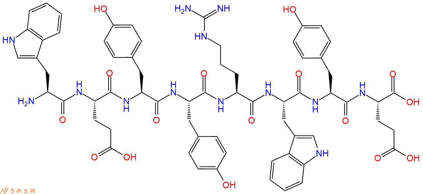 专肽生物产品H2N-Trp-Glu-Tyr-Tyr-Arg-Trp-Tyr-Glu-COOH