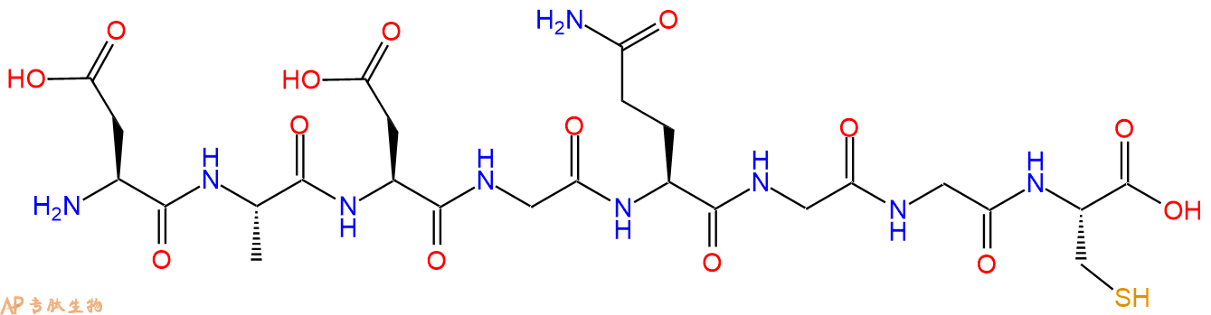 专肽生物产品H2N-Asp-Ala-Asp-Gly-Gln-Gly-Gly-Cys-COOH
