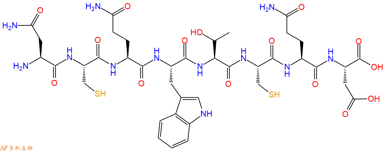 专肽生物产品H2N-Asn-Cys-Gln-Trp-Thr-Cys-Gln-Asp-COOH