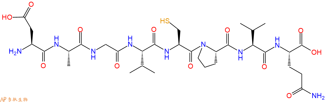 专肽生物产品H2N-Asp-Ala-Gly-Val-Cys-Pro-Val-Gln-COOH