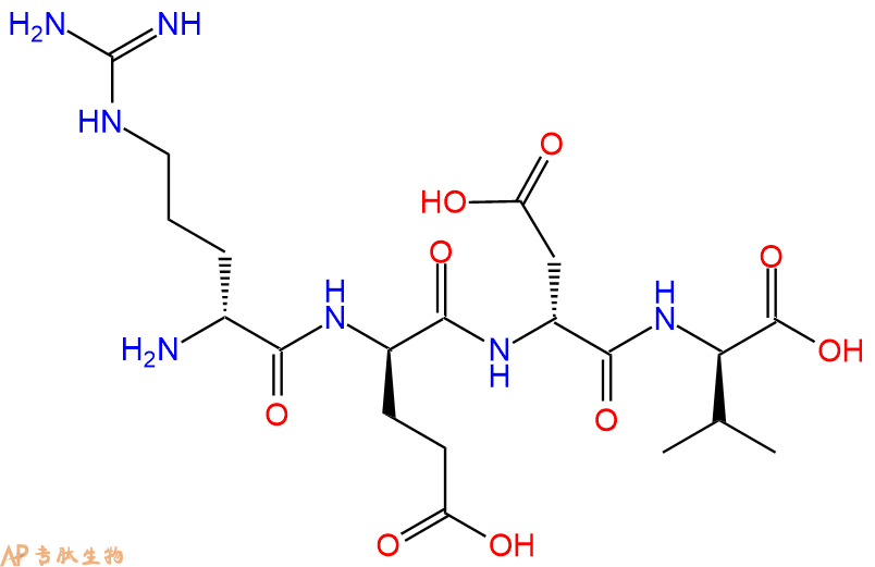 专肽生物产品H2N-DArg-DGlu-DAsp-DVal-COOH