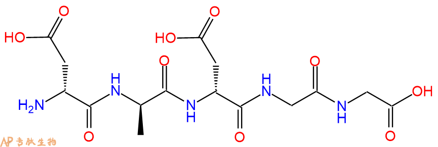 专肽生物产品H2N-DAsp-DAla-DAsp-Gly-Gly-COOH