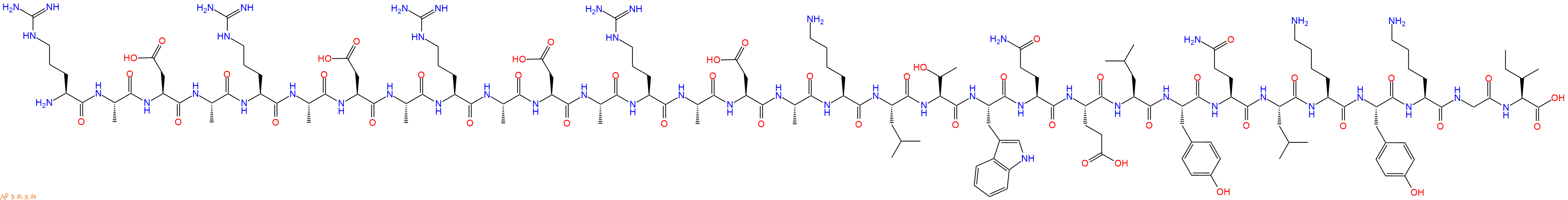 专肽生物产品H2N-Arg-Ala-Asp-Ala-Arg-Ala-Asp-Ala-Arg-Ala-Asp-Al