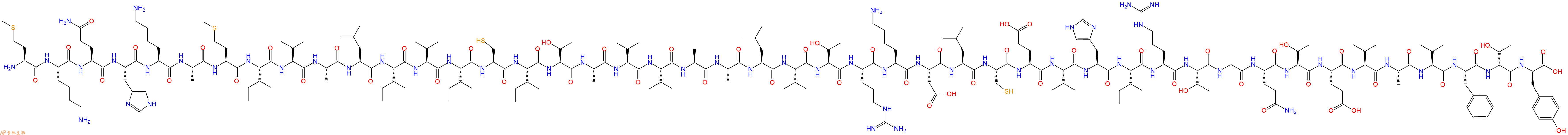 专肽生物产品H2N-Met-Lys-Gln-His-Lys-Ala-Met-Ile-Val-Ala-Leu-Il