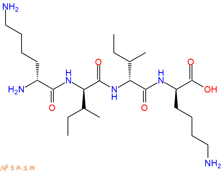 专肽生物产品H2N-DLys-DIle-DIle-DLys-COOH