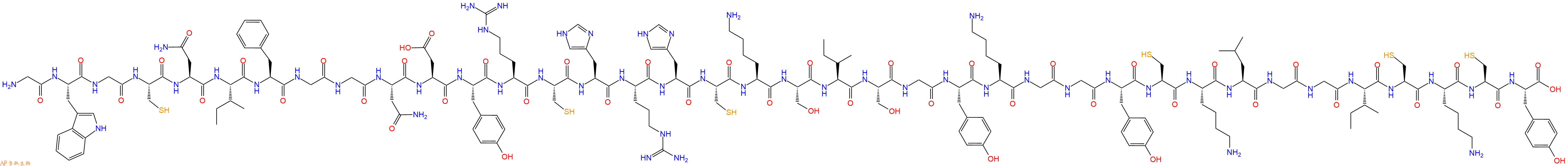 专肽生物产品H2N-Gly-Trp-Gly-Cys-Asn-Ile-Phe-Gly-Gly-Asn-Asp-Ty