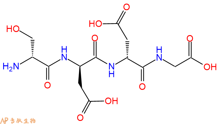 专肽生物产品H2N-DSer-DAsp-DAsp-Gly-COOH