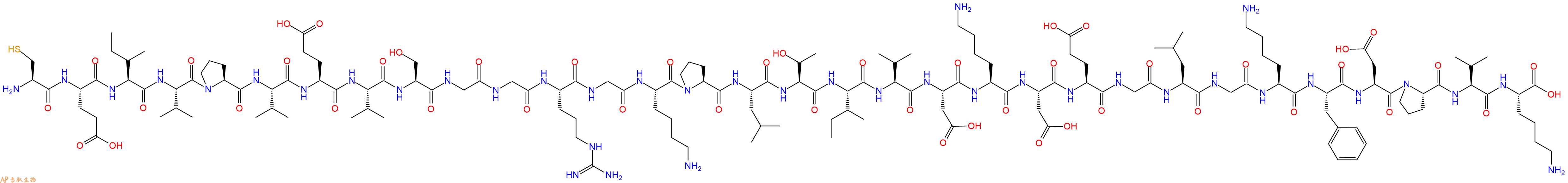 专肽生物产品H2N-Cys-Glu-Ile-Val-Pro-Val-Glu-Val-Ser-Gly-Gly-Ar