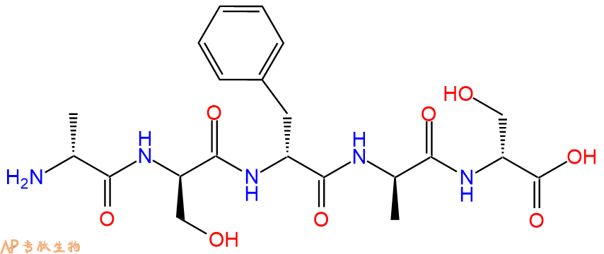 专肽生物产品H2N-DAla-DSer-DPhe-DAla-DSer-COOH