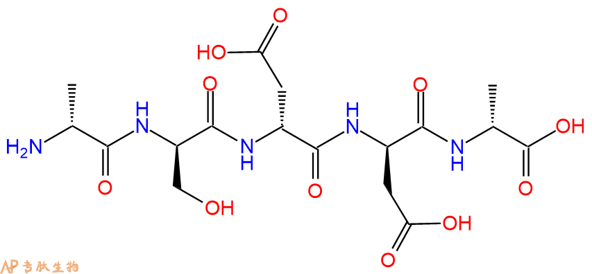 专肽生物产品H2N-DAla-DSer-DAsp-DAsp-DAla-COOH