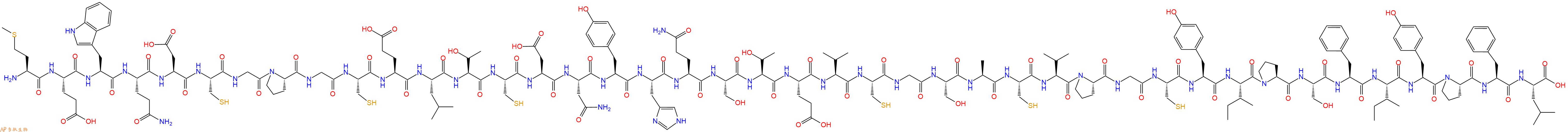专肽生物产品H2N-Met-Glu-Trp-Gln-Asp-Cys-Gly-Pro-Gly-Cys-Glu-Le