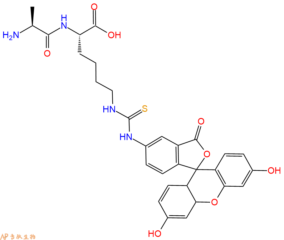 专肽生物产品H2N-Ala-Lys(Fitc)-COOH