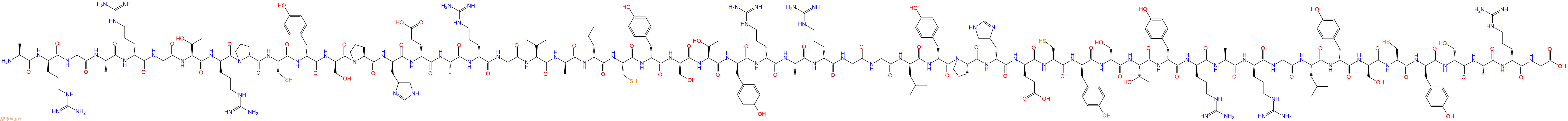 专肽生物产品H2N-Ala-DArg-Gly-Ala-DArg-Gly-Thr-DArg-DPro-Cys-DT