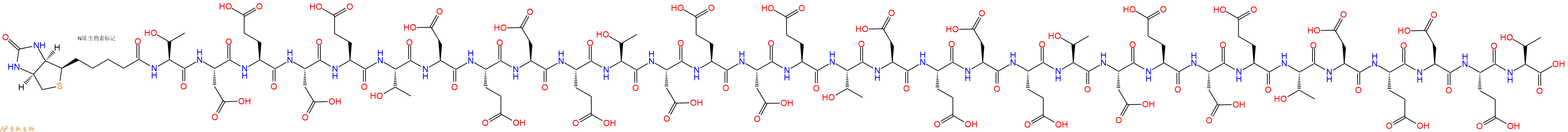 专肽生物产品Biotin-Thr-Asp-Glu-Asp-Glu-Thr-Asp-Glu-Asp-Glu-Thr