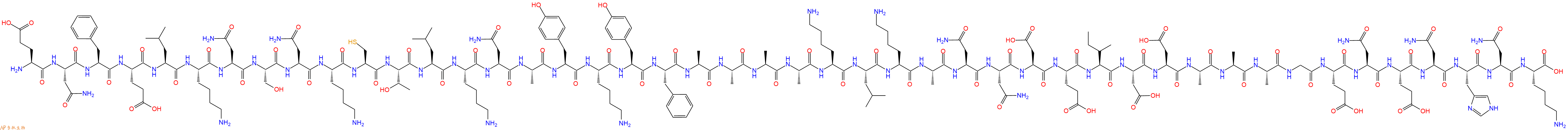 专肽生物产品H2N-Glu-Asn-Phe-Glu-Leu-Lys-Asn-Ser-Asn-Lys-Cys-Th