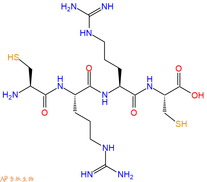 专肽生物产品H2N-Cys-Arg-Arg-Cys-COOH