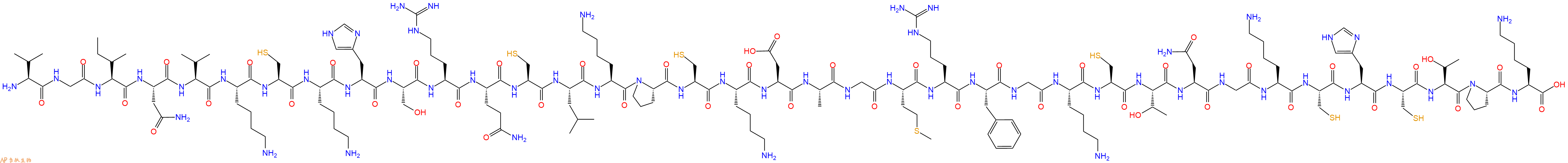 专肽生物产品H2N-Val-Gly-Ile-Asn-Val-Lys-Cys-Lys-His-Ser-Arg-Gln-Cys-Leu-Lys-Pro-Cys-Lys-Asp-Ala-Gly-Met-Arg-Phe-Gly-Lys-Cys-Thr-Asn-Gly-Lys-Cys-His-Cys-Thr-Pro-Lys-COOH