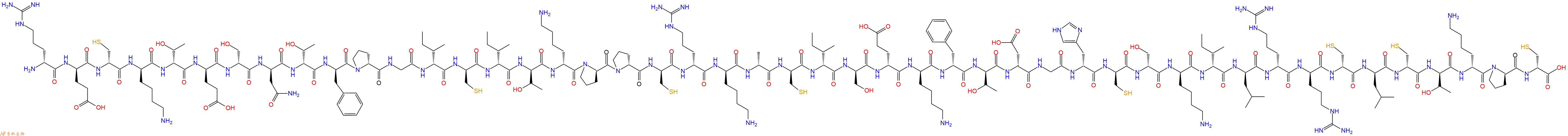 专肽生物产品H2N-DArg-DGlu-DCys-DLys-DThr-DGlu-DSer-DAsn-DThr-DPhe-DPro-Gly-DIle-DCys-DIle-DThr-DLys-DPro-DPro-DCys-DArg-DLys-DAla-DCys-DIle-DSer-DGlu-DLys-DPhe-DThr-DAsp-Gly-DHis-DCys-DSer-DLys-DIle-DLeu-DArg-DArg-DCys-DLeu-DCys-DThr-DLys-DPro-DCys-COOH