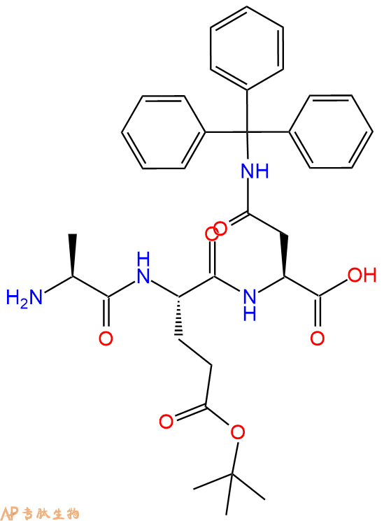 专肽生物产品H2N-Ala-Glu(OtBu)-Asn(Trt)-COOH