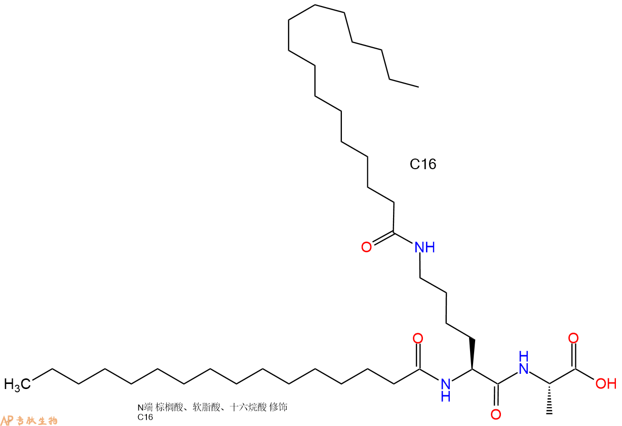 专肽生物产品Palmiticacid-Lys(C16)-Ala-COOH