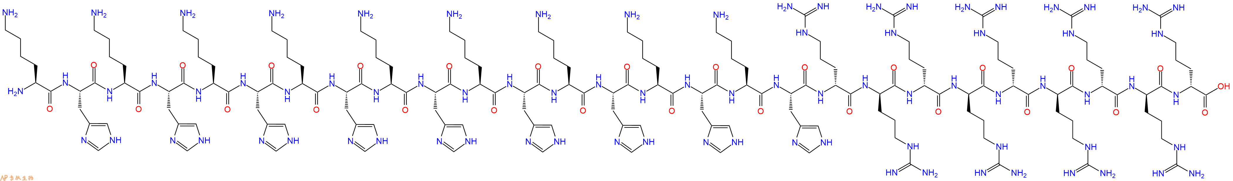 专肽生物产品H2N-Lys-His-Lys-His-Lys-His-Lys-His-Lys-His-Lys-His-Lys-His-Lys-His-Lys-His-DArg-DArg-DArg-DArg-DArg-DArg-DArg-DArg-DArg-COOH