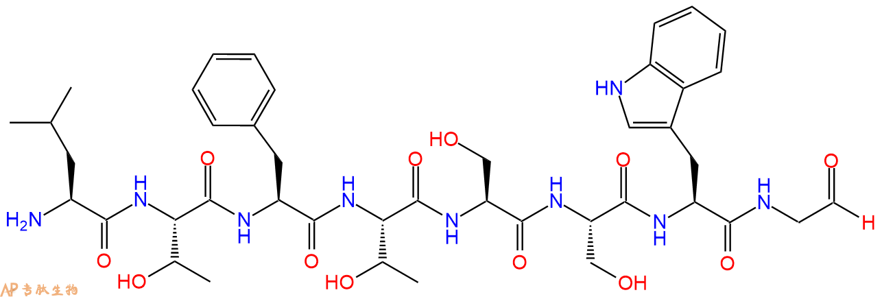 专肽生物产品H2N-Leu-Thr-Phe-Thr-Ser-Ser-Trp-Gly-CHO