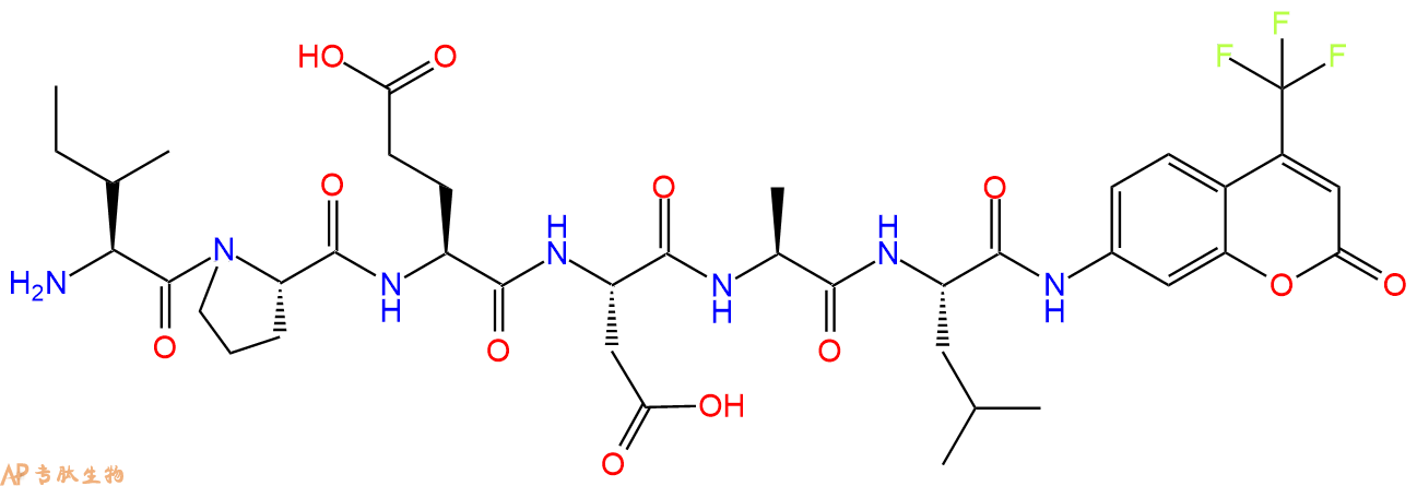 专肽生物产品H2N-Ile-Pro-Glu-Asp-Ala-Leu-AFC