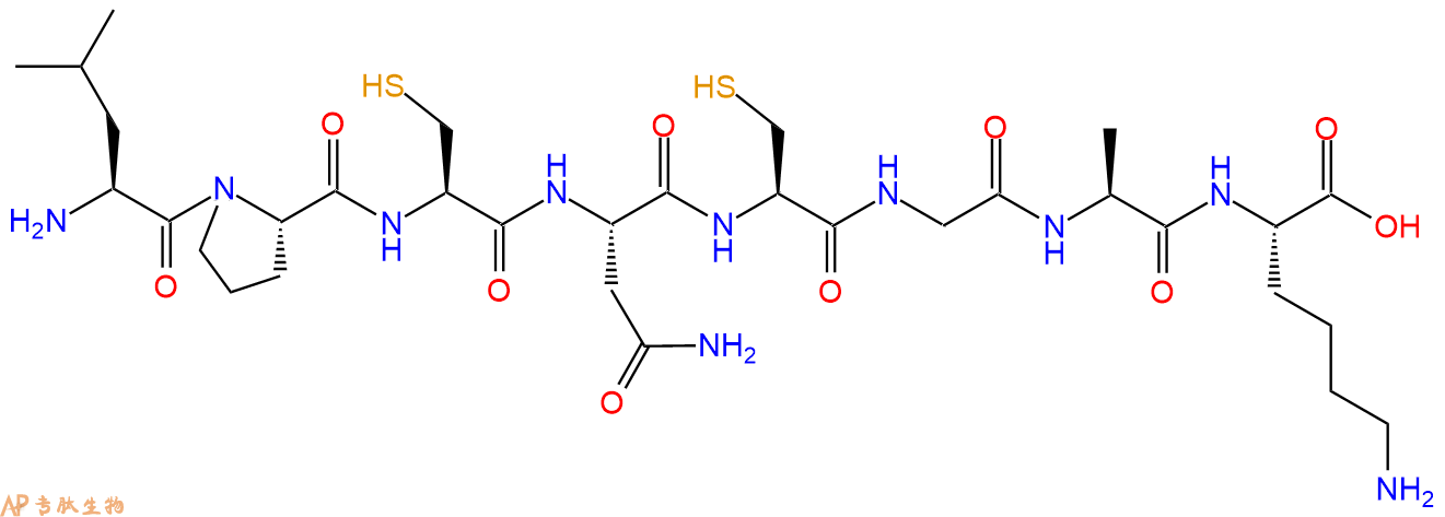 专肽生物产品H2N-Leu-Pro-Cys-Asn-Cys-Gly-Ala-Lys-COOH