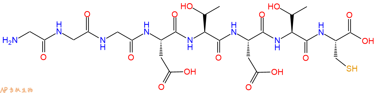 专肽生物产品H2N-Gly-Gly-Gly-Asp-Thr-Asp-Thr-Cys-COOH