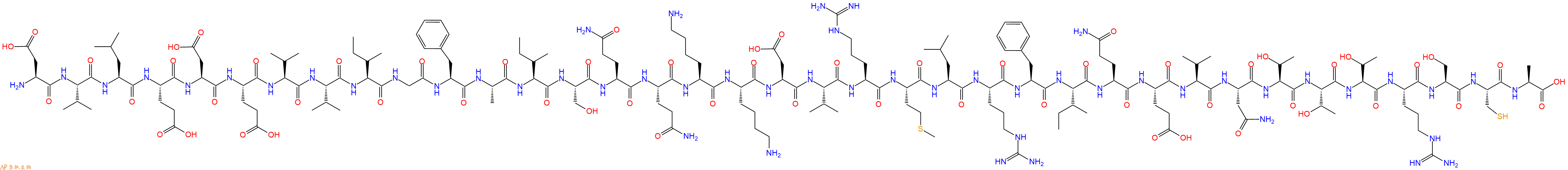 专肽生物产品H2N-Asp-Val-Leu-Glu-Asp-Glu-Val-Val-Ile-Gly-Phe-Ala-Ile-Ser-Gln-Gln-Lys-Lys-Asp-Val-Arg-Met-Leu-Arg-Phe-Ile-Gln-Glu-Val-Asn-Thr-Thr-Thr-Arg-Ser-Cys-Ala-COOH