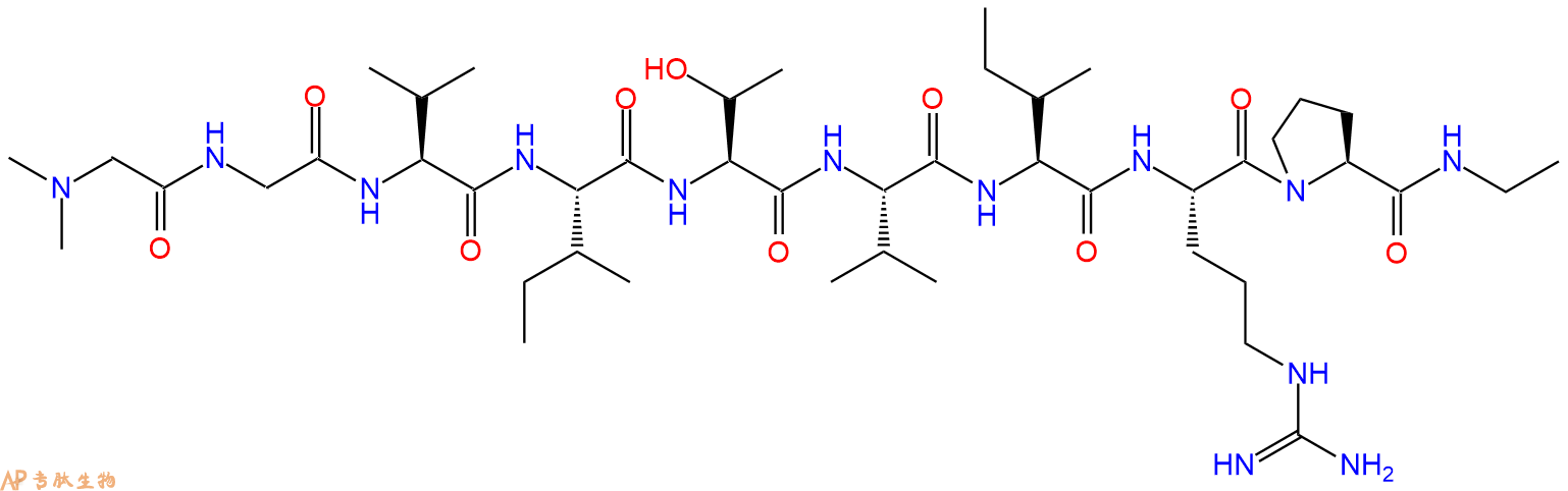 专肽生物产品H2N-Sar-Gly-Val-Ile-Thr-Val-Ile-Arg-Pro-NHEt