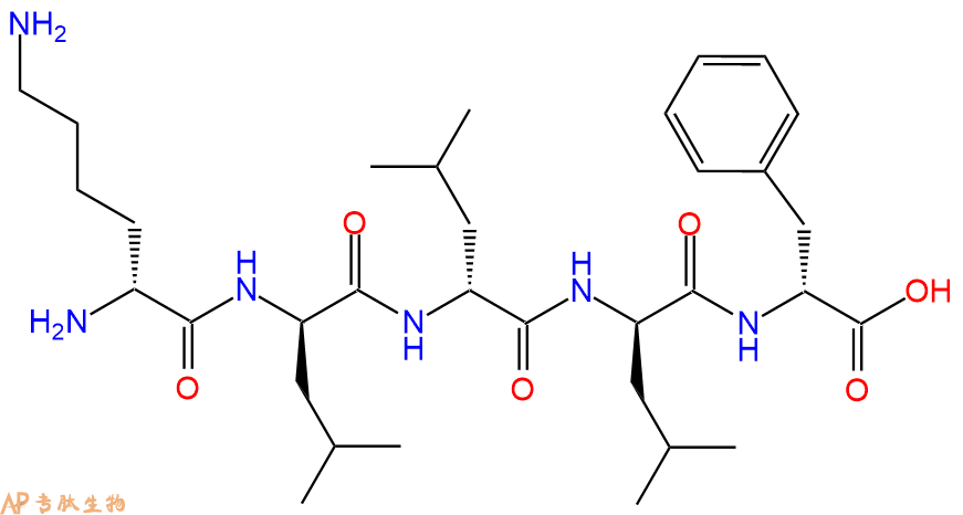专肽生物产品H2N-DLys-DLeu-DLeu-DLeu-DPhe-COOH