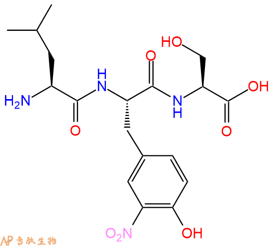 专肽生物产品H2N-Leu-Tyr(3NO2)-Ser-COOH