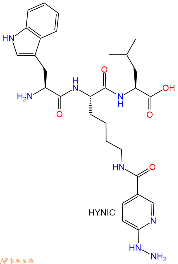 专肽生物产品H2N-Trp-Lys(HYNIC)-Leu-COOH