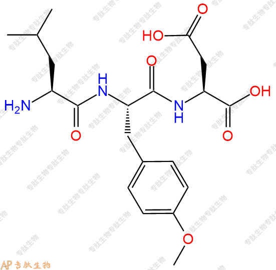 专肽生物产品H2N-Leu-Tyr(OMe)-Asp-COOH