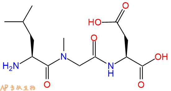 专肽生物产品H2N-Leu-Sar-Asp-COOH